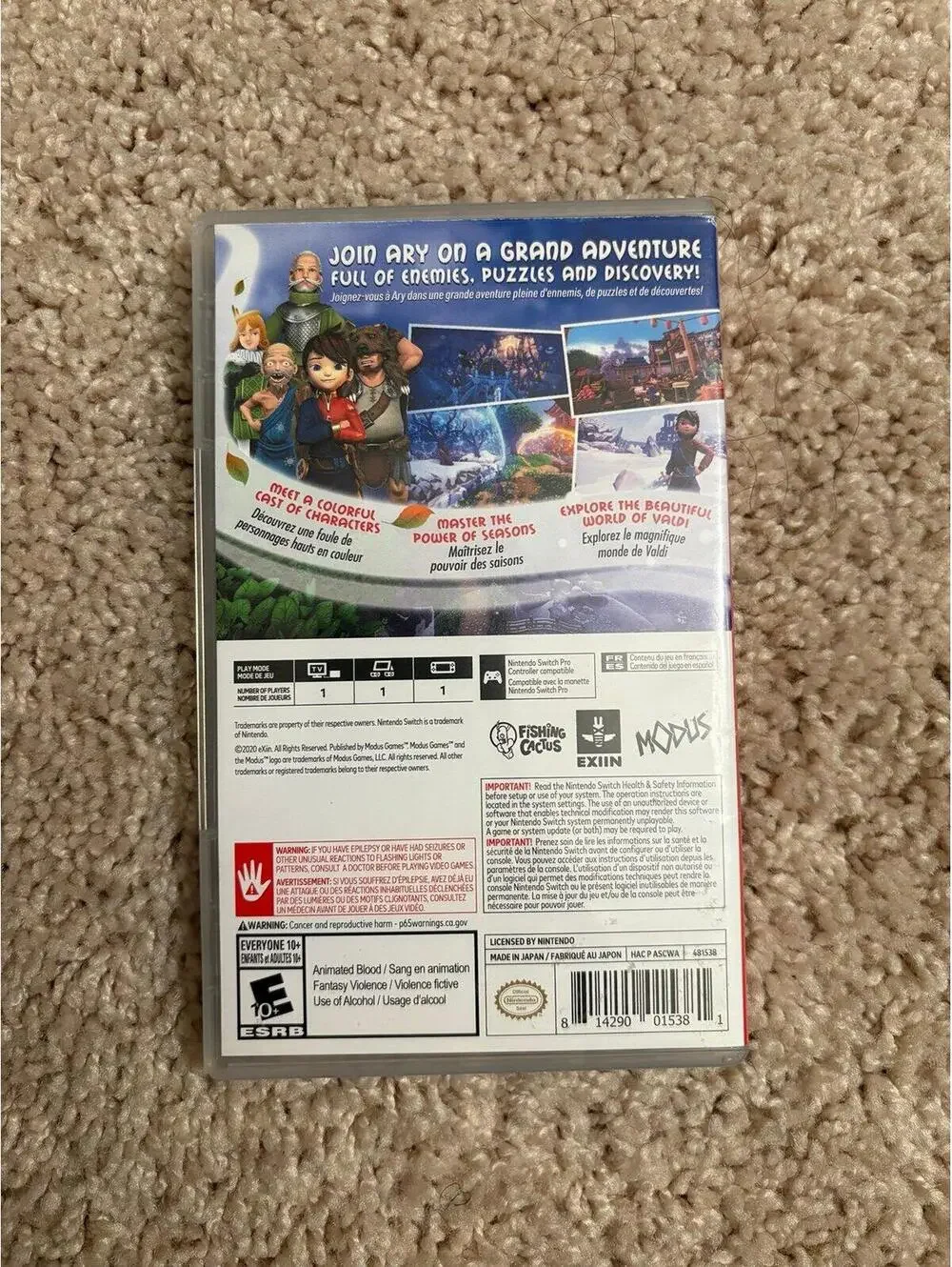 ARY and the secret of seasons for Nintendo Switch